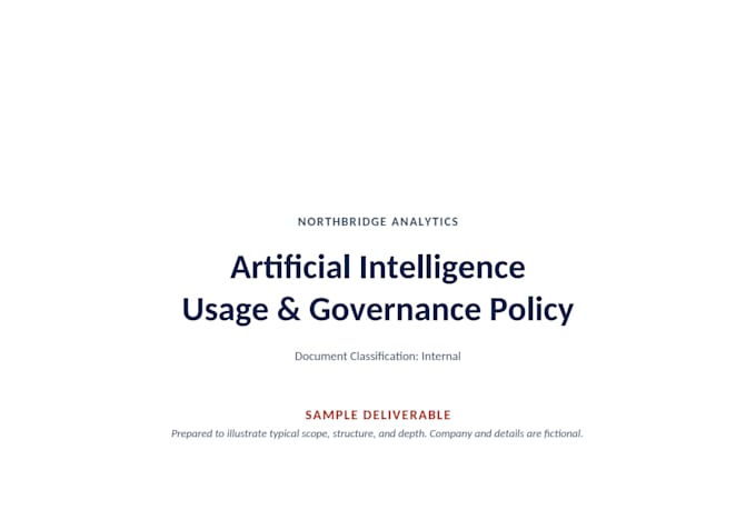 create an ai usage and governance policy document for your business
