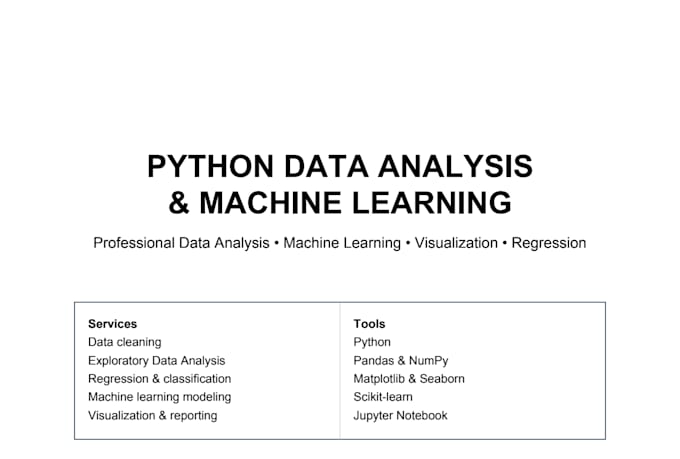 build machine learning regression models using python