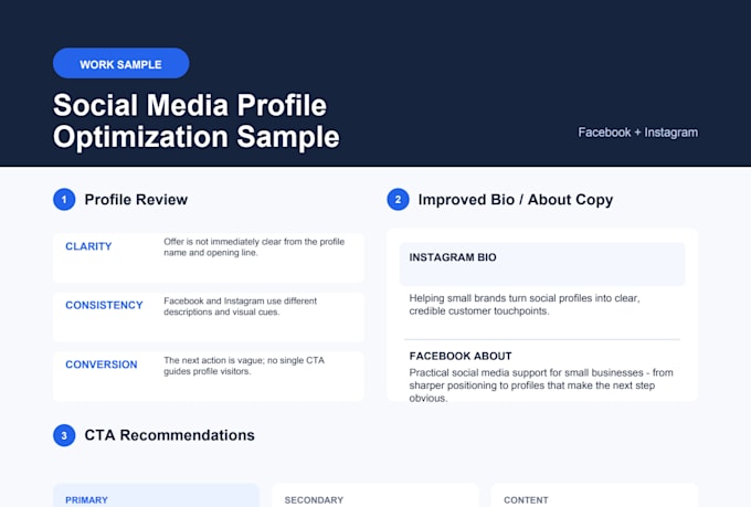 audit and optimize your instagram business profile