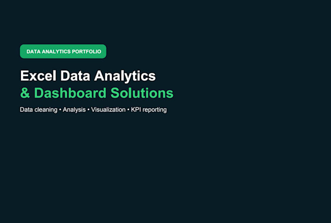 clean, validate and visualize your data using excel and tableau