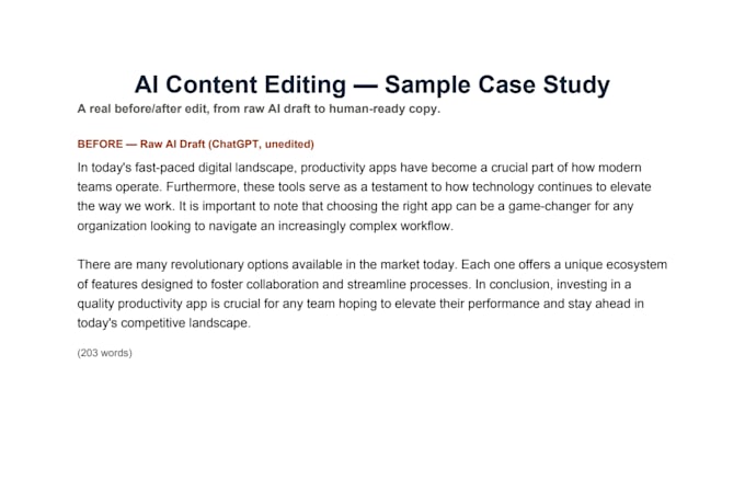 humanize your ai generated content