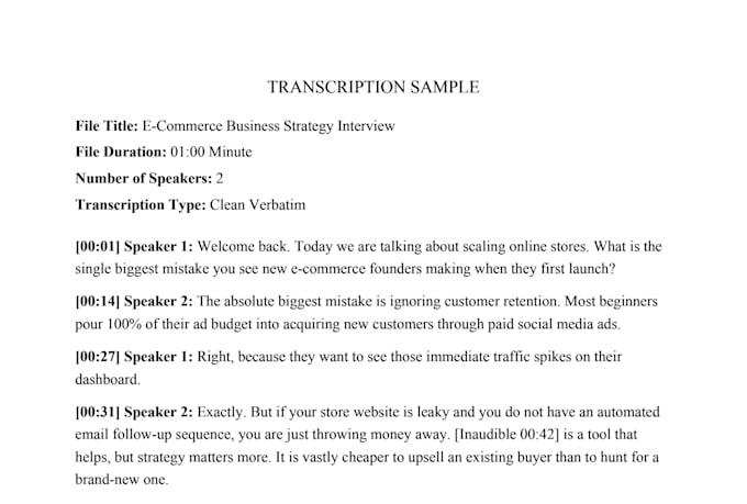 do flawless audio and video transcription