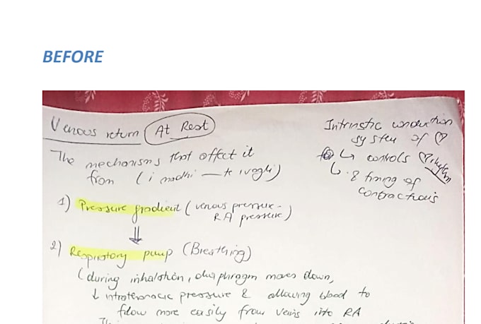 type handwritten notes into a clean digital document