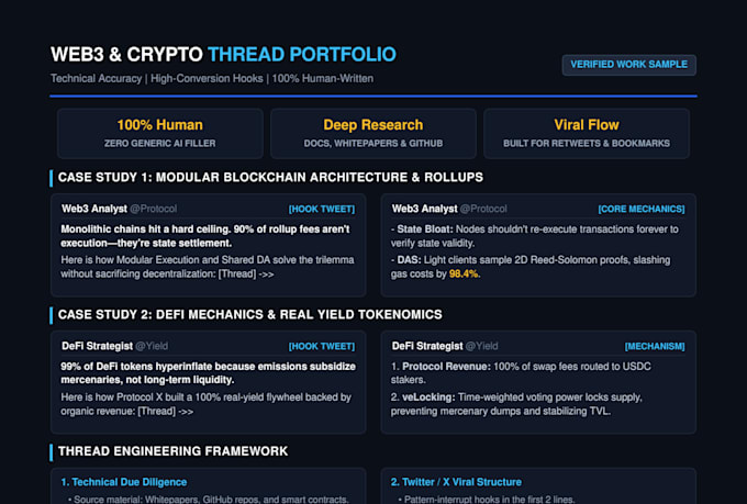 write engaging crypto and web3 twitter threads
