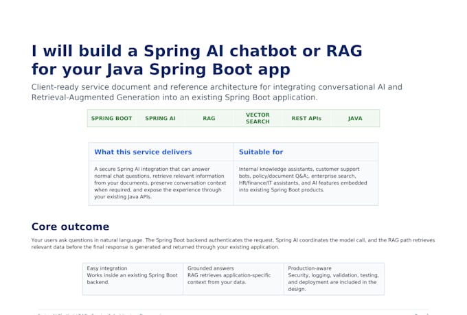 build a spring ai chatbot or rag for spring boot