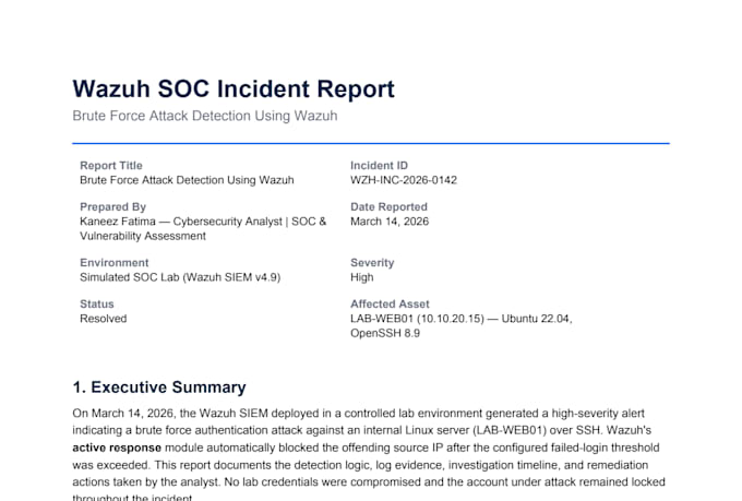 write professional cybersecurity reports