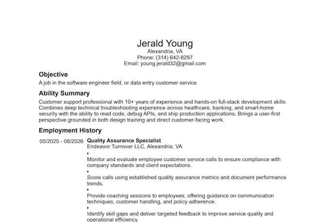 provide customer service, tech support, and QA auditing