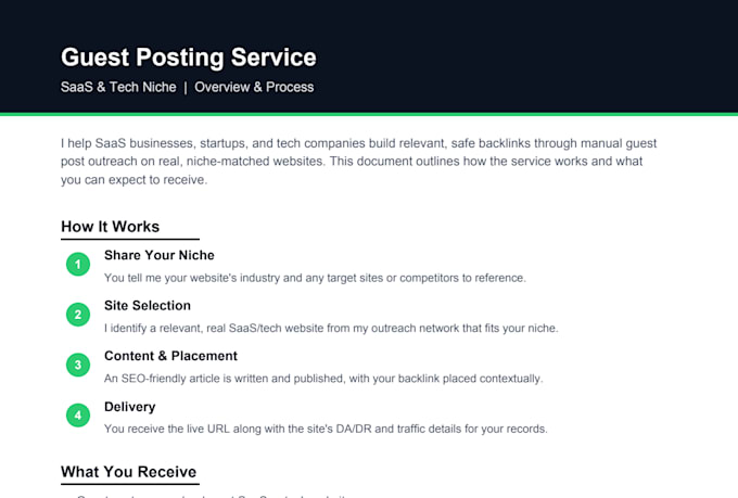 guest post and build backlinks on saas sites