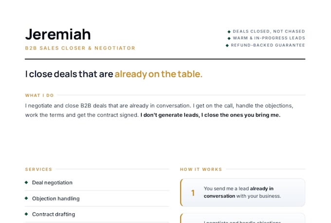 do b2b sales deals and negotiate contracts