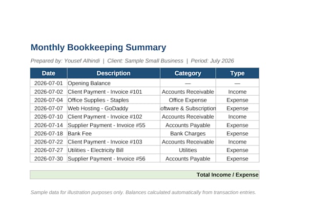 provide accurate bookkeeping and financial data entry