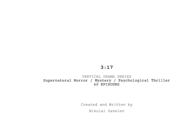 write a vertical drama or microdrama series screenplay