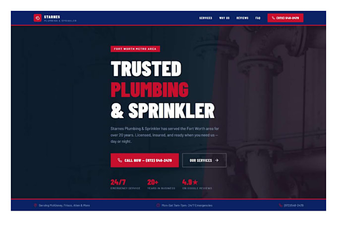 build a roofing, plumbing, hvac or contractor website