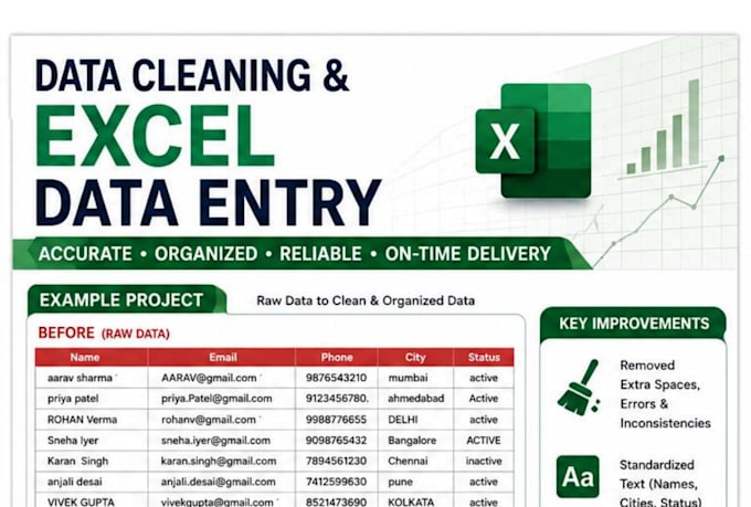 do data entry and data cleaning