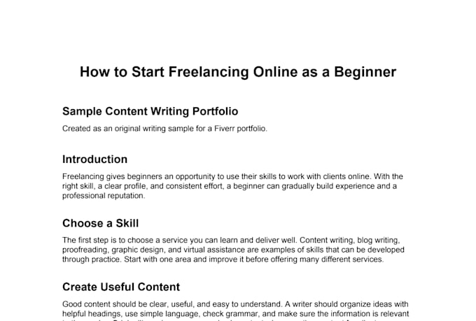 write high quality articles and blog posts