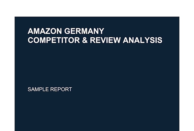 analyze your amazon germany competitors and customer reviews
