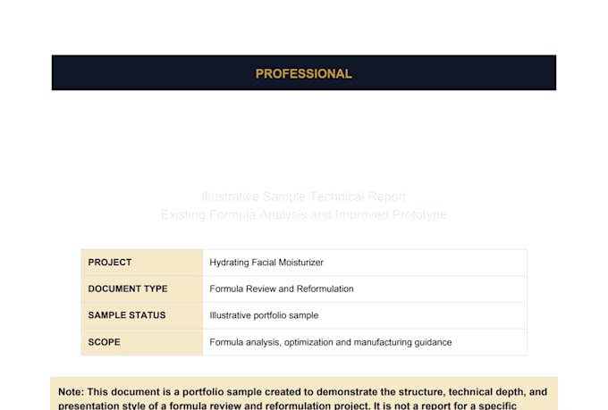 professionally review, improve and reformulate your product formula