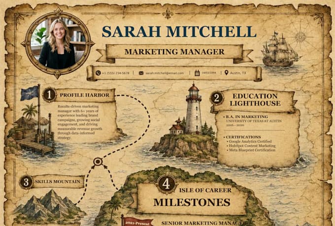 design an eye catching creative resume