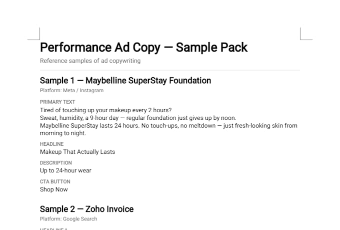 write high converting ad copy for your brand