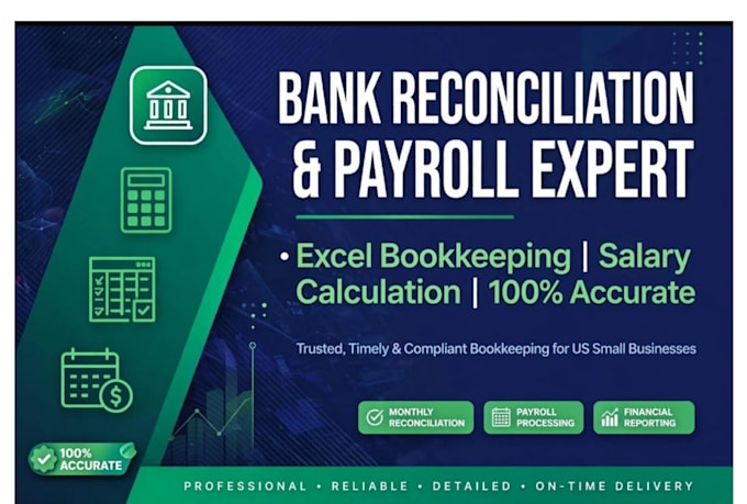 do bank reconciliation and salary calculation payroll