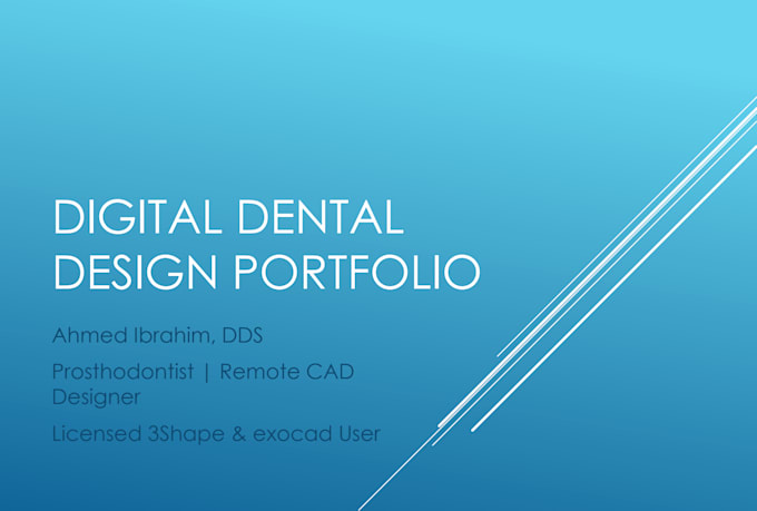 design crown, bridge, rpd, dentures and wax up using 3shape software