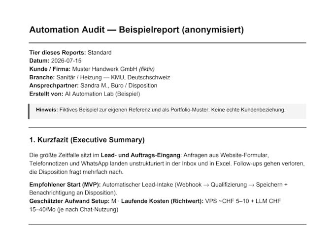 audit your workflows and create a n8n ai automation roadmap