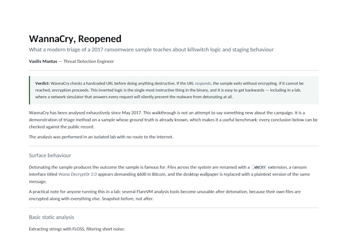 write cybersecurity related articles and blog posts