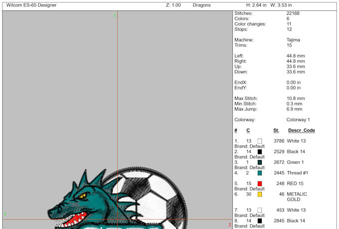professionally digitize your embroidery design in wilcom