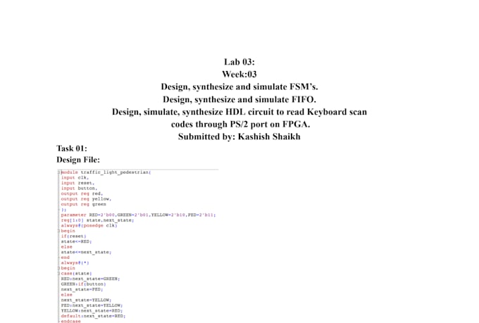 design verilog rtl, fpga, asic and vlsi projects