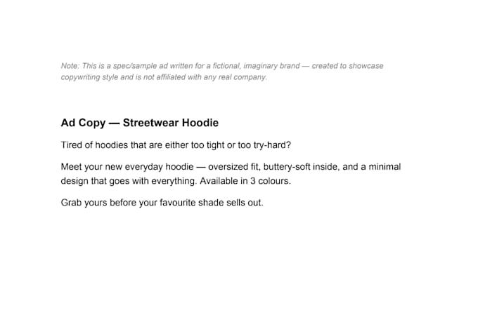 manually write high converting facebook and google ad copy