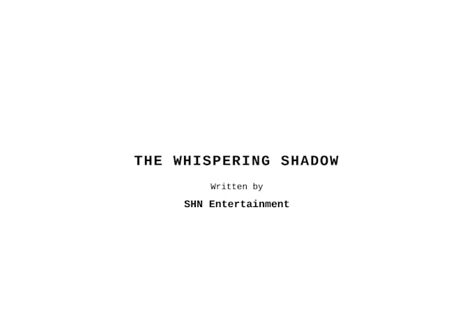 write a captivating horror script or thriller screenplay