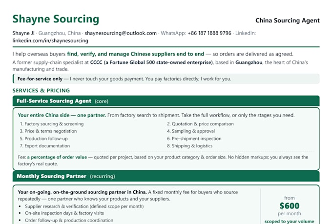 verify your chinese supplier and provide a background check report