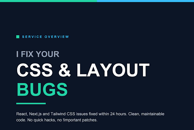 fix your css tailwind or responsive layout issues