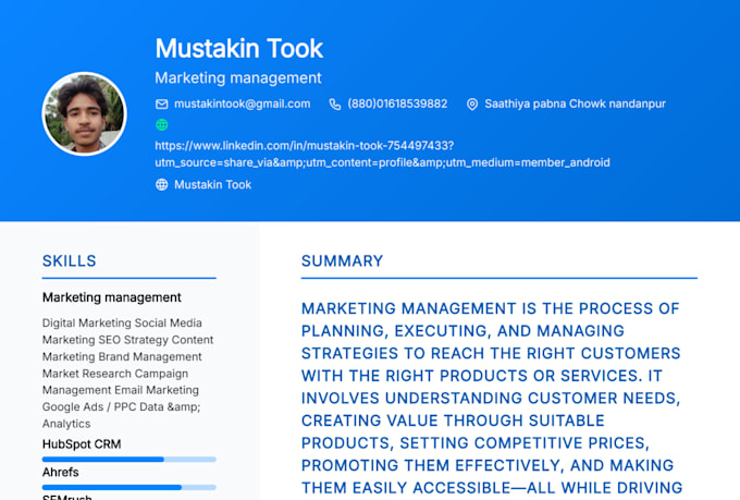 provide expert marketing management