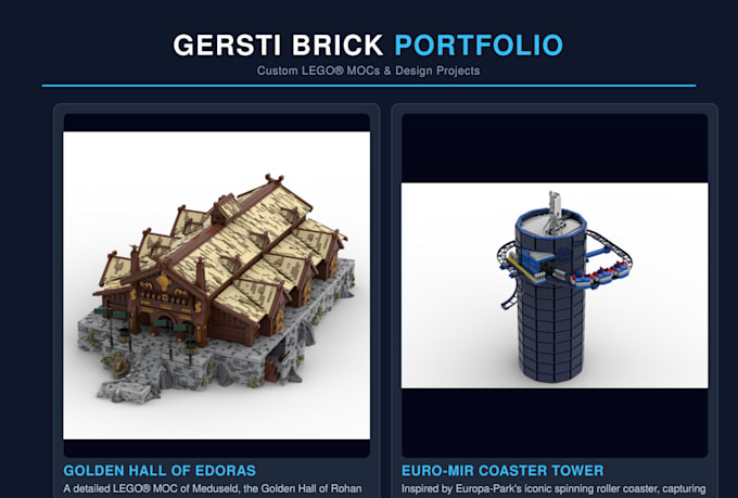 make detailled lego models with instructions
