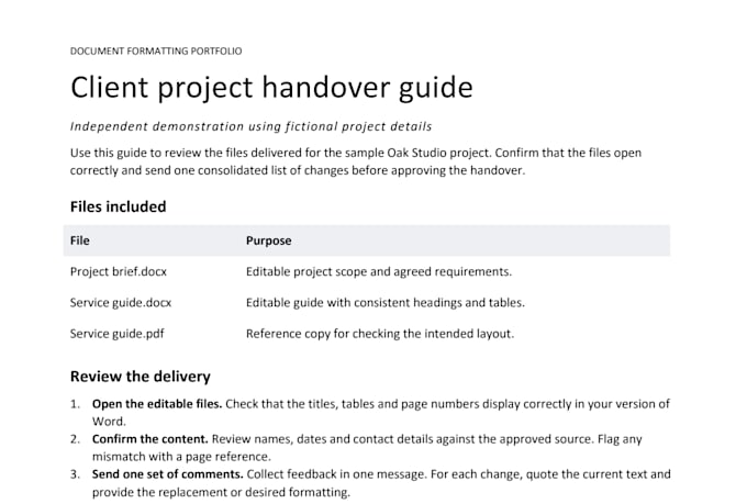 format and fix your microsoft word document