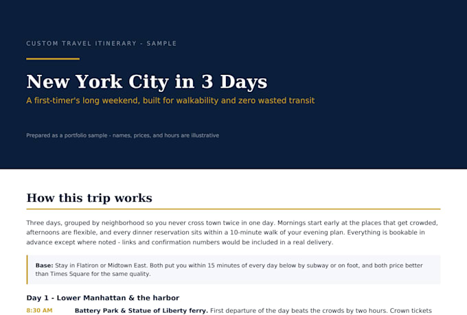 plan a custom travel itinerary for your next trip