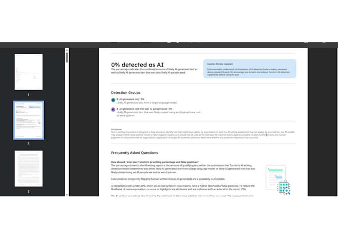 provide ai and plagiarism check reports