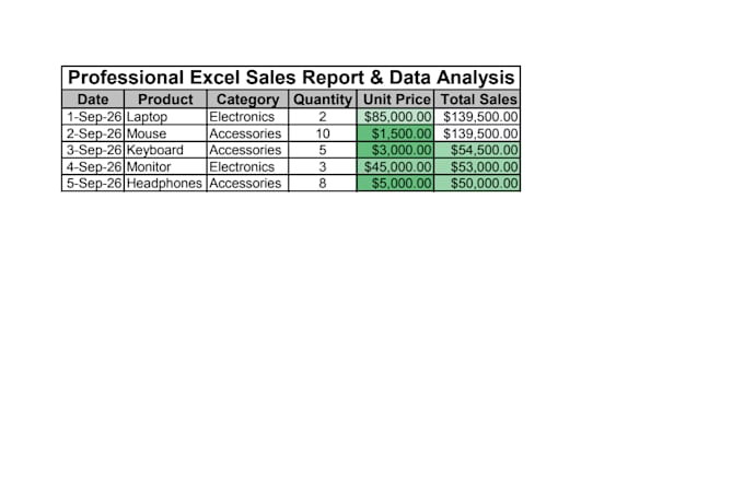 create and format professional microsoft excel spreadsheets