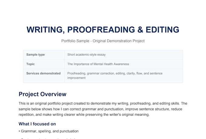 proofread and edit your writing