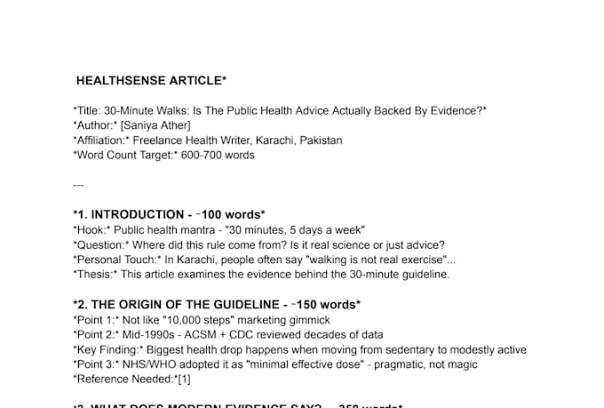 write SEO health and beauty blog articles