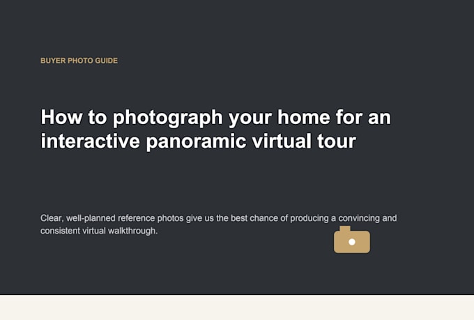 create an interactive house tour for you