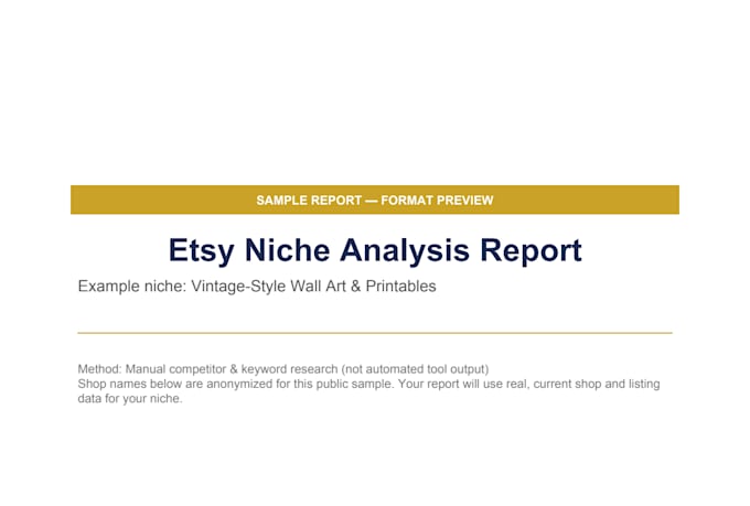 do etsy niche analysis, competitor tags, demand and pricing