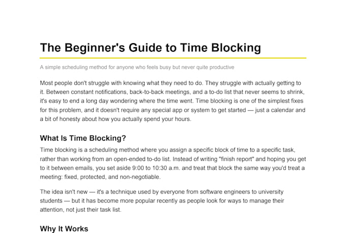 write engaging and well researched articles and blog posts