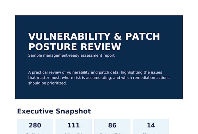 prioritize your vulnerability findings and patch backlog