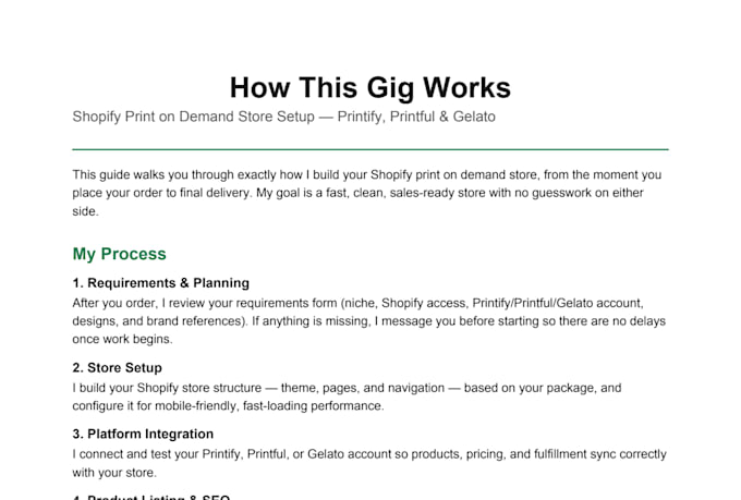 setup a fast converting shopify pod store with printify printful