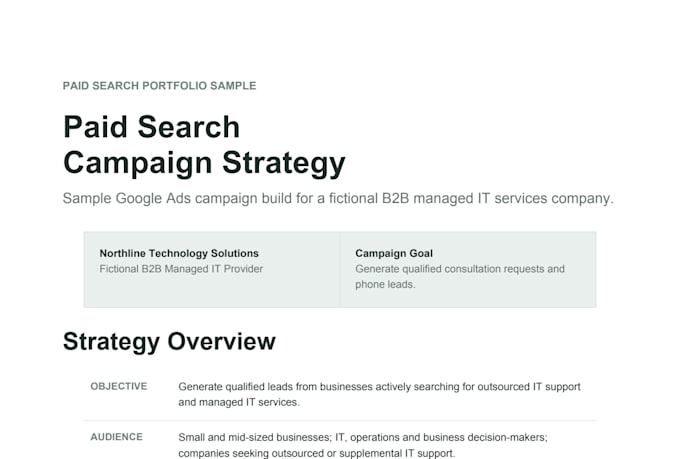 create google and bing PPC campaigns for lead gen and sales