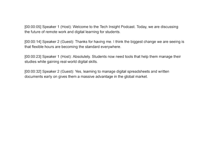 do fast audio transcription and video transcription