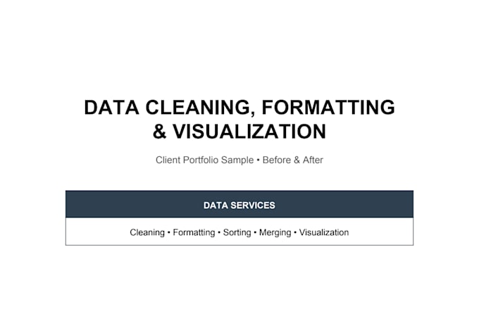 do python scripting, data cleaning and formatting