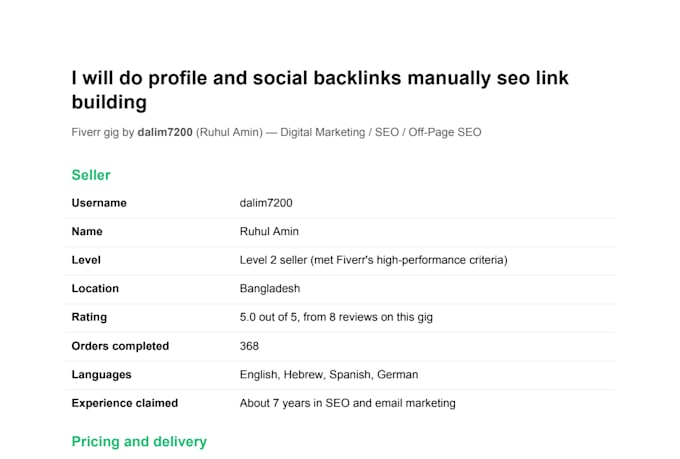 do profile and social backlinks manually seo link building