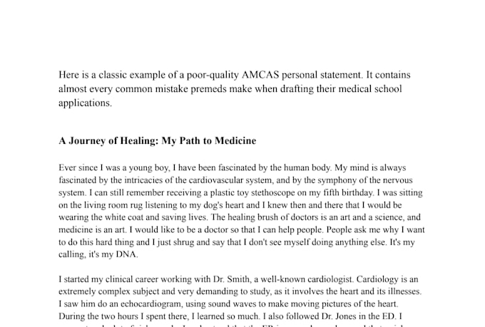 edit and proofread medicine and allied application essays